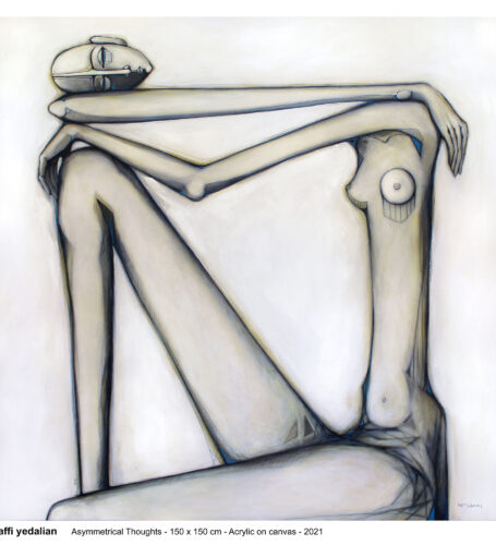 Asymmetrical Thoughts - 150 x 150 cm - Acrylic on canvas - 2021