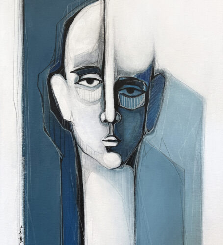 Blue Feeling - 70 x 50 cm - Acrylic on canvas - 2022