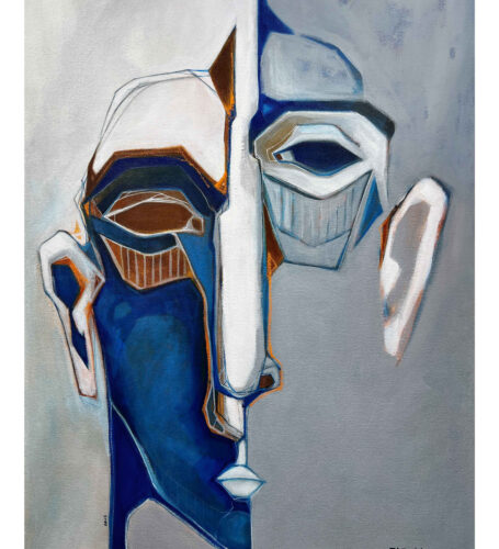 Conjoined-140 x 100cm-Acrylic on canvas-2025