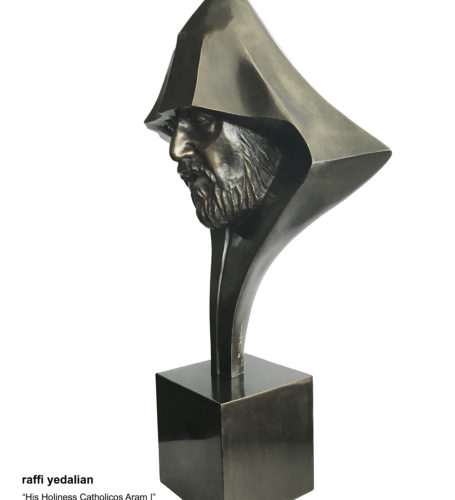 His Holiness Catholicos Aram I - 57 x 36 x 22 cm - Bronze - 2018