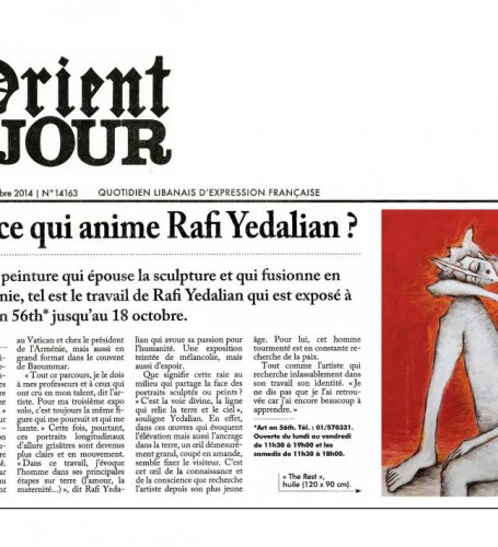 L'Orient Le Jour -by Colette Khalaf -Oct.11-2014